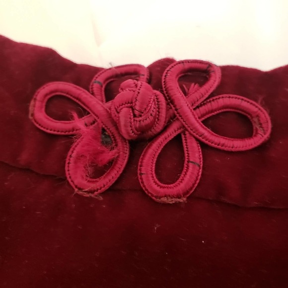 Vintage Velvet-Like Burgundy Maxi Skirt / by Sears / A-Line / Size 11 Ju… - Picture 4 of 5